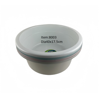 Round Plastic Basin Colour Dia40x17.5cm 