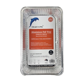 1pc Aluminium Foil Tray-Rectangular 52.5x32.5x8.5cm 