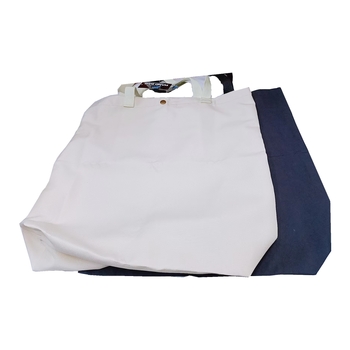 Fabric Shopping Carry Bags Reusable Assorted Plain Colour 43x43cm 