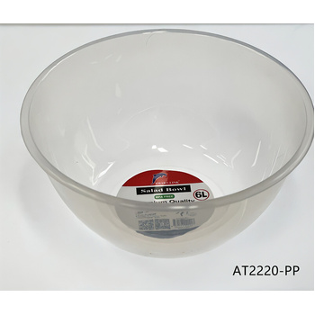 6L Plastic Salad Bowl Dia32.8x15cm