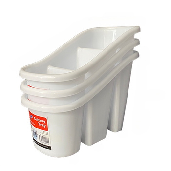 Plastic Cutlery Holder 3 Compartments 21x10.7x14.2cm 