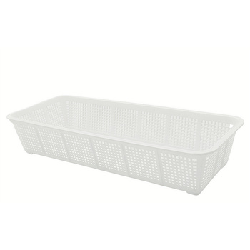 Rectangle Storage Colander White 35x15.5x7cm 