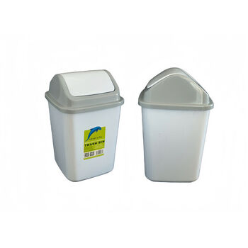  5L Plastic Swing Lid Dustbin 18x18x28.4cm 