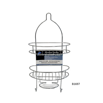 2 Tier Shower Caddy Chrome 280x610x130mm