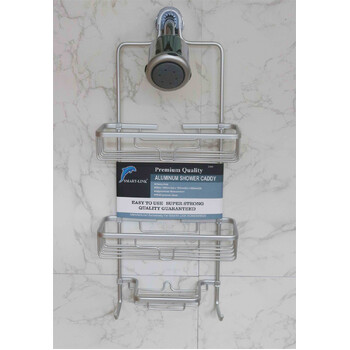 Aluminum Shower Caddy 2 Tier 28x12.5x63.5cm 