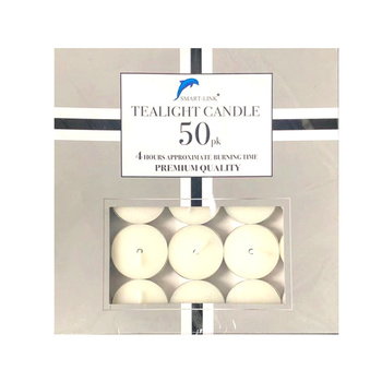 50pk  Tealight Candle 4Hours 12grs