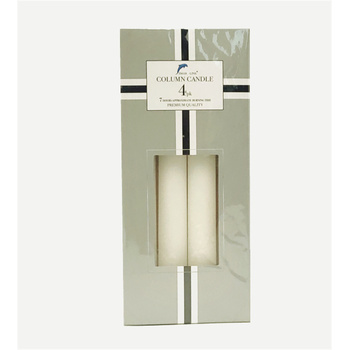 4PK COLUMN CANDLE 12/12