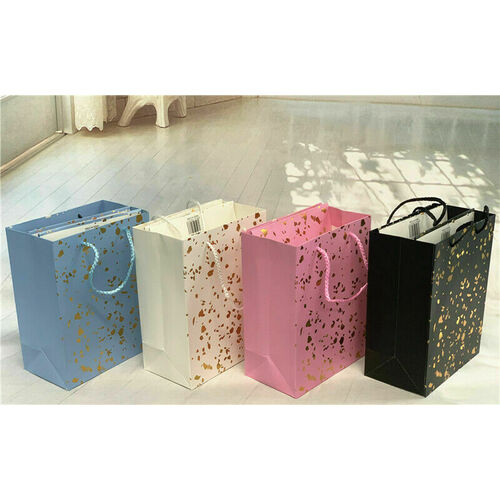 Multi Size Gift Bag-Assorted Colour With Gold Sprinkles