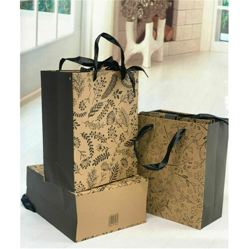 3 SIZE Paper Gift Carry Bags Party With Handles 12/240