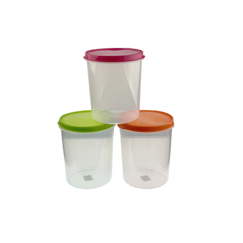 Round Food Storage Tub With Flexi Lid 2L Dia15.5x17cm