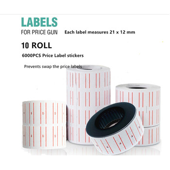 100 Rolls of 600pc Price Label Sticker Swap-Proof 